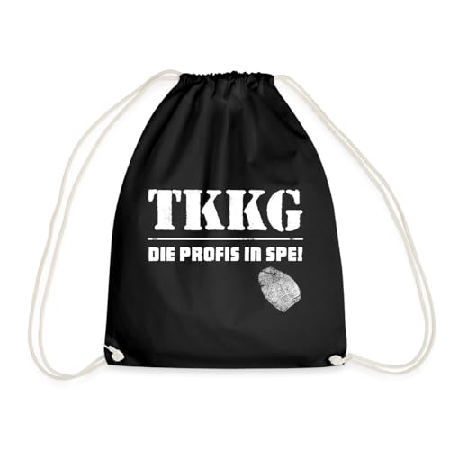 Spreadshirt TKKG Logo Fingerabdruck Die Profis In Spe Turnbeutel, One size, Schwarz von Spreadshirt