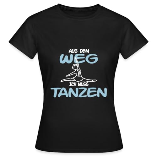 Spreadshirt Tanzmariechen Aus Dem Weg Ich Muss Tanzen Frauen T-Shirt, M, Schwarz von Spreadshirt