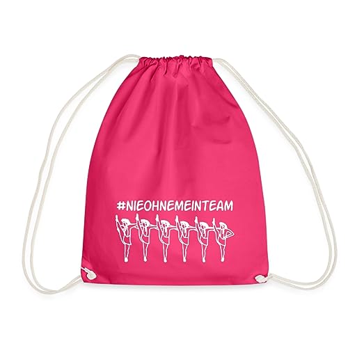 Spreadshirt Tanzmariechen Nie Ohne Mein Team Gardetanz Turnbeutel, One size, Fuchsia von Spreadshirt