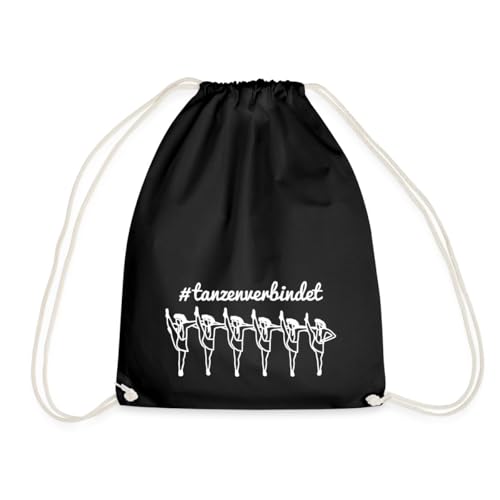Spreadshirt Tanzmariechen Tanzen Verbindet Tanzsport Turnbeutel, One size, Schwarz von Spreadshirt