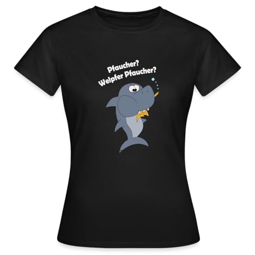 Spreadshirt Taucher Lustig Tauchen Fisch Pfaucher Witziges Frauen T-Shirt, M, Schwarz von Spreadshirt