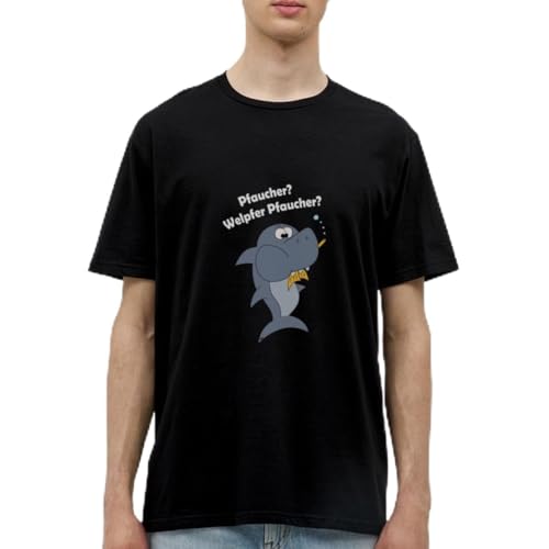 Spreadshirt Taucher Lustig Tauchen Fisch Pfaucher Witziges Männer T-Shirt, L, Schwarz von Spreadshirt