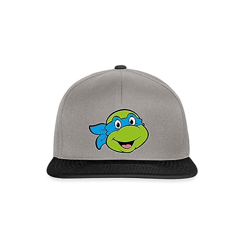 Spreadshirt Teenage Mutant Ninja Turtles Leonardo Kostüm Snapback Cap, One Size, Graphit/Schwarz von Spreadshirt