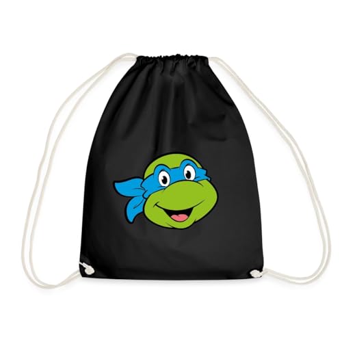 Spreadshirt Teenage Mutant Ninja Turtles Leonardo Kostüm Turnbeutel, One Size, Schwarz von Spreadshirt
