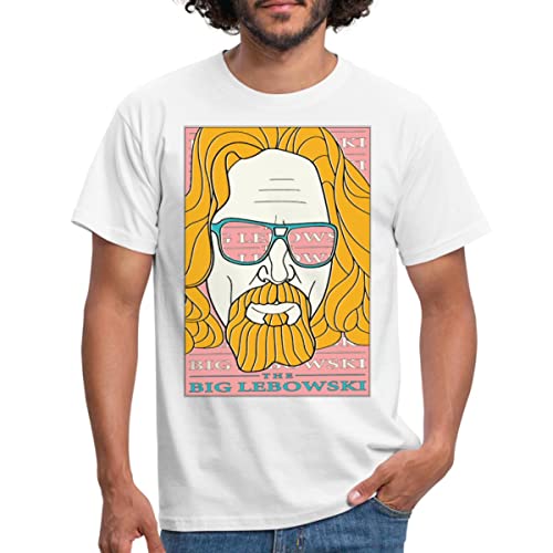 Spreadshirt The Big Lebowski Dude Männer T-Shirt, L, weiß von Spreadshirt