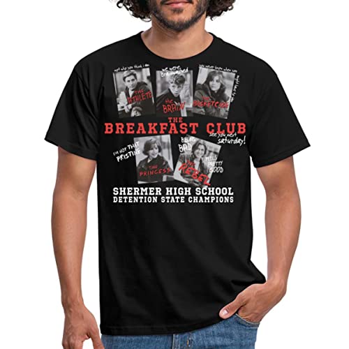Spreadshirt The Breakfast Club Lustige Sprüche Zitate Männer T-Shirt, M, Schwarz von Spreadshirt