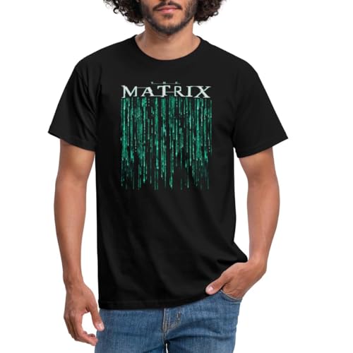 Spreadshirt The Matrix Film Code Logo Männer T-Shirt, L, Schwarz von Spreadshirt