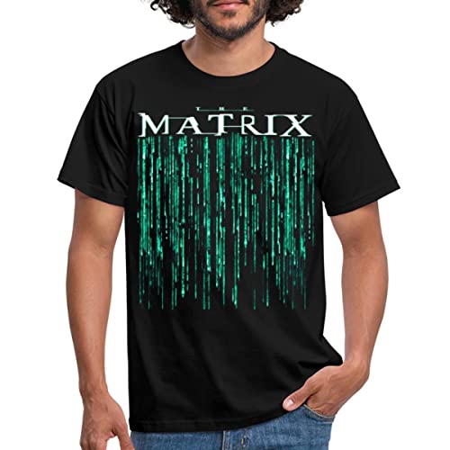Spreadshirt The Matrix Film Code Logo Männer T-Shirt, XL, Schwarz von Spreadshirt