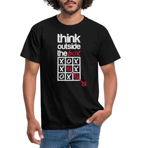 Spreadshirt Think Outside The Box Männer T-Shirt, XL, Schwarz von Spreadshirt