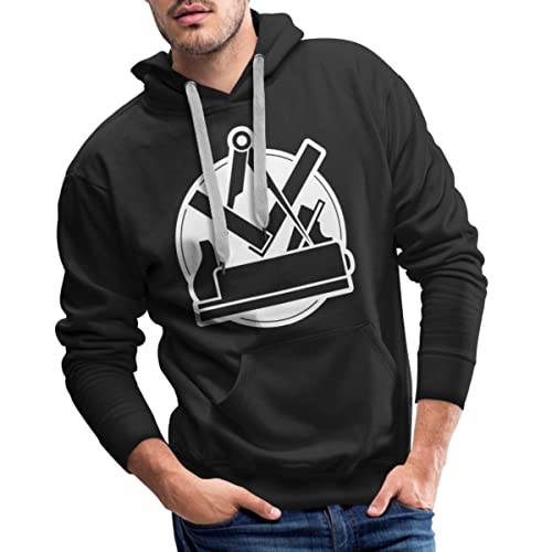 Spreadshirt Tischler Zunft Zeichen Männer Premium Hoodie, L, Schwarz von Spreadshirt