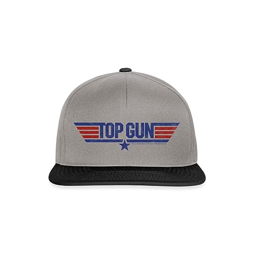 Spreadshirt Top Gun Logo Snapback Cap, One Size, Graphit/Schwarz von Spreadshirt