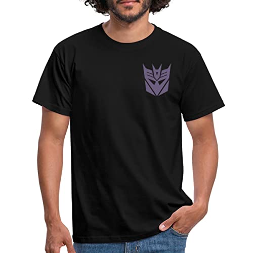 Spreadshirt Transformers Earth Spark Brustmotiv Decepticons Männer T-Shirt, L, Schwarz von Spreadshirt