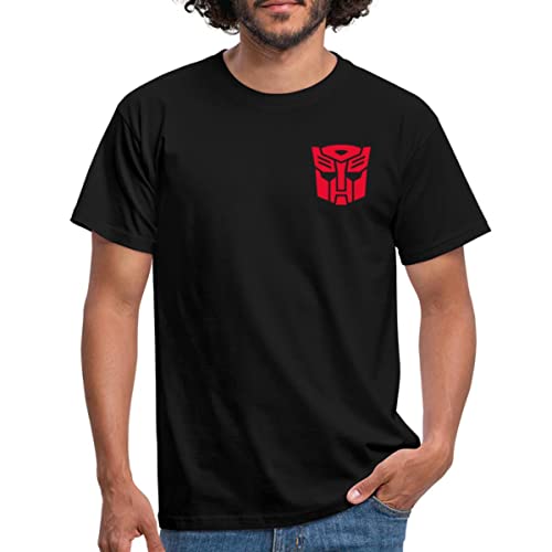Spreadshirt Transformers Earth Spark Symbol Brustmotiv Autobot Männer T-Shirt, L, Schwarz von Spreadshirt