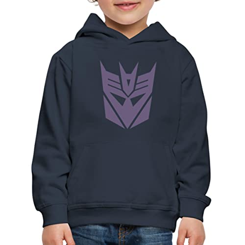 Spreadshirt Transformers Earth Spark Symbol Decepticons Logo Kinder Premium Hoodie, 152/164 (12-14 Jahre), Navy von Spreadshirt