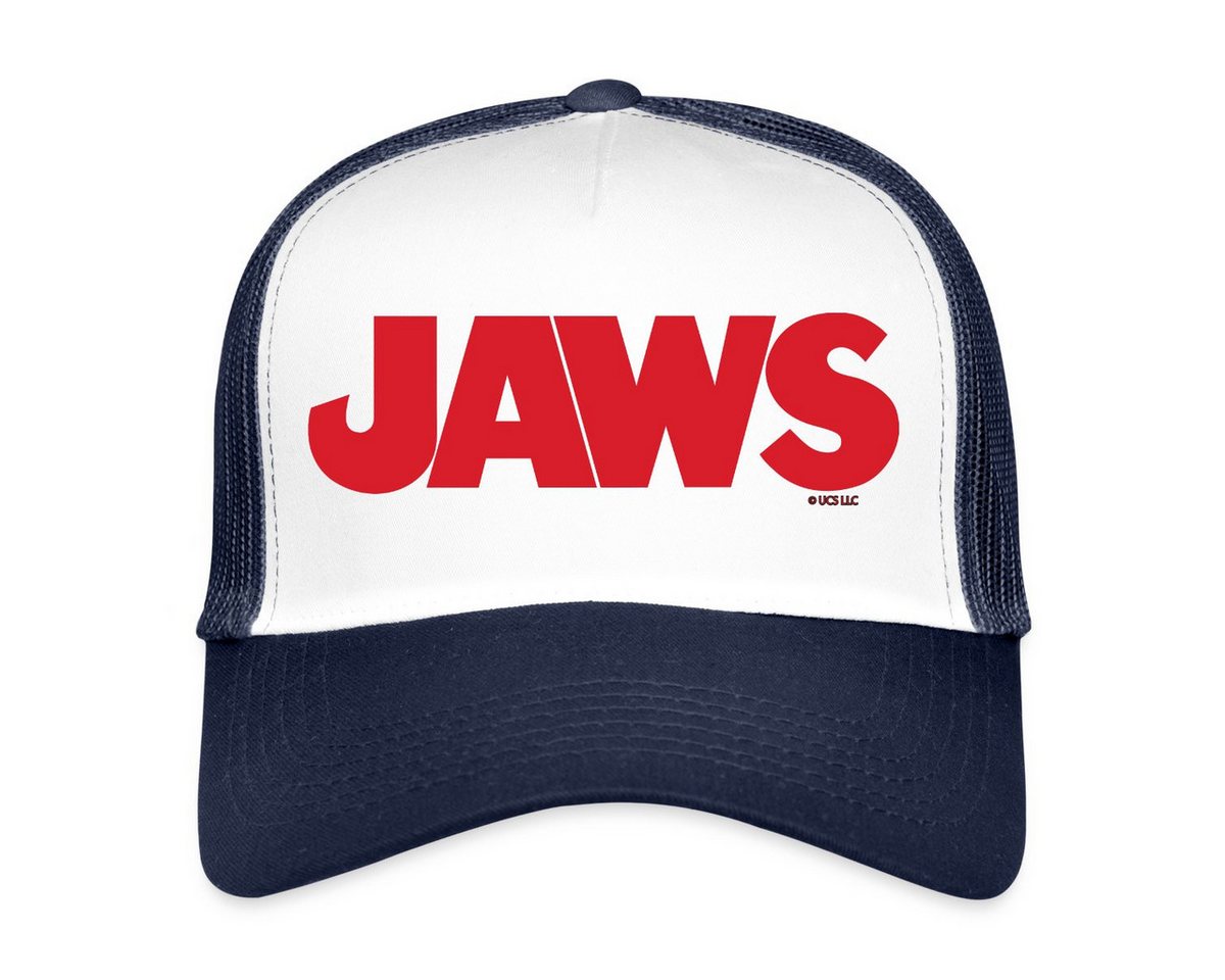 Spreadshirt Trucker Cap Der Weiße Hai Jaws Klassisches Logo Trucker Cap (1-St) von Spreadshirt
