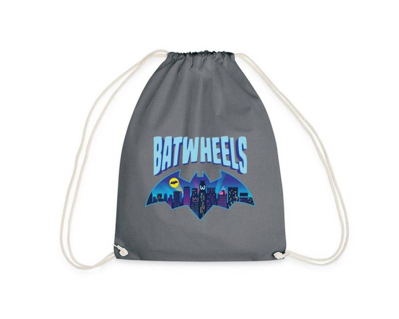 Spreadshirt Turnbeutel Batwheels Batman-Symbol Mit Skyline Von Gotham Turnbeutel (1-tlg) von Spreadshirt