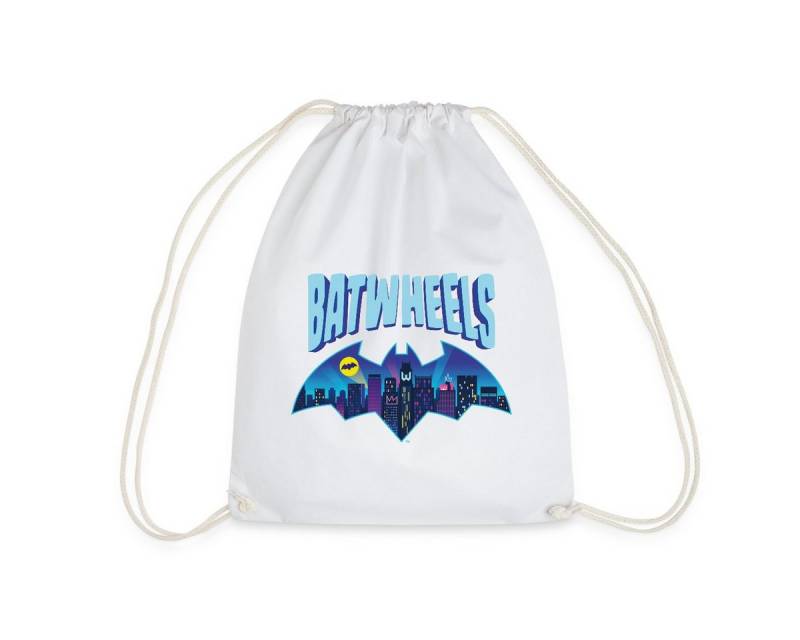 Spreadshirt Turnbeutel Batwheels Batman-Symbol Mit Skyline Von Gotham Turnbeutel (1-tlg) von Spreadshirt
