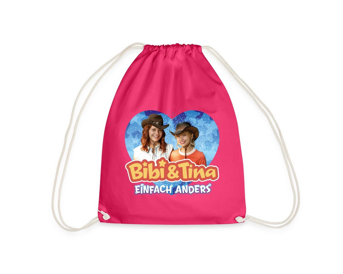 Spreadshirt Turnbeutel Bibi & Tina Einfach Anders Freundinnen Herz Turnbeutel (1-tlg) von Spreadshirt