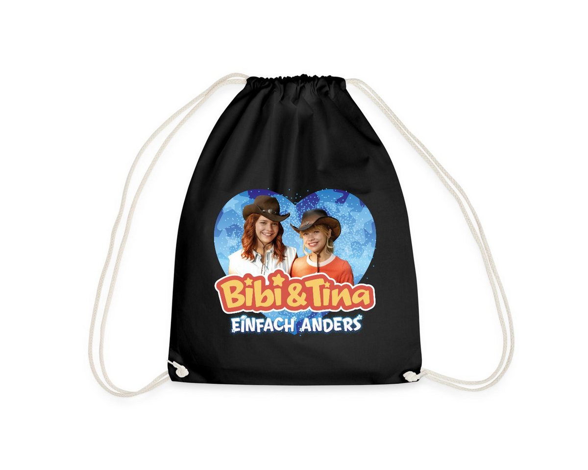 Spreadshirt Turnbeutel Bibi & Tina Einfach Anders Freundinnen Herz Turnbeutel (1-tlg) von Spreadshirt
