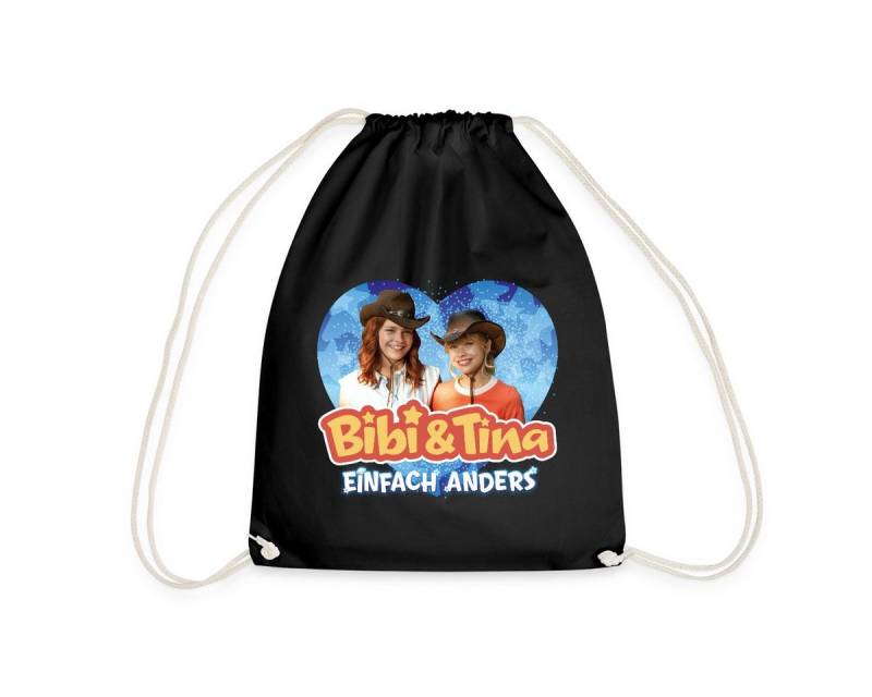 Spreadshirt Turnbeutel Bibi & Tina Einfach Anders Freundinnen Herz Turnbeutel (1-tlg) von Spreadshirt