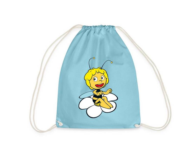 Spreadshirt Turnbeutel Biene Maja Sitzt auf Blume Turnbeutel (1-tlg) von Spreadshirt
