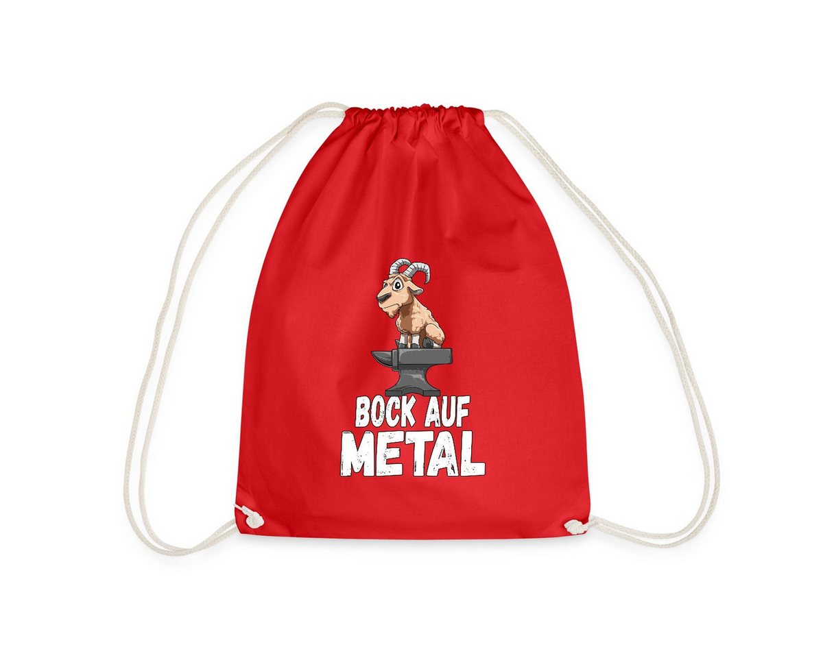 Spreadshirt Turnbeutel Bock auf Metal Lustiger Spruch Heavy Metal Hard Rock Turnbeutel (1-tlg) von Spreadshirt