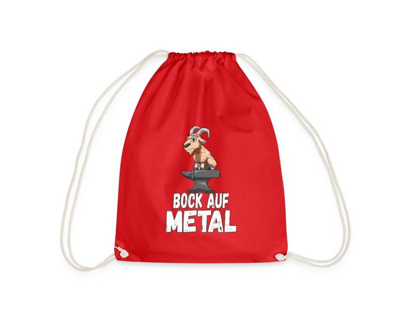 Spreadshirt Turnbeutel Bock auf Metal Lustiger Spruch Heavy Metal Hard Rock Turnbeutel (1-tlg) von Spreadshirt
