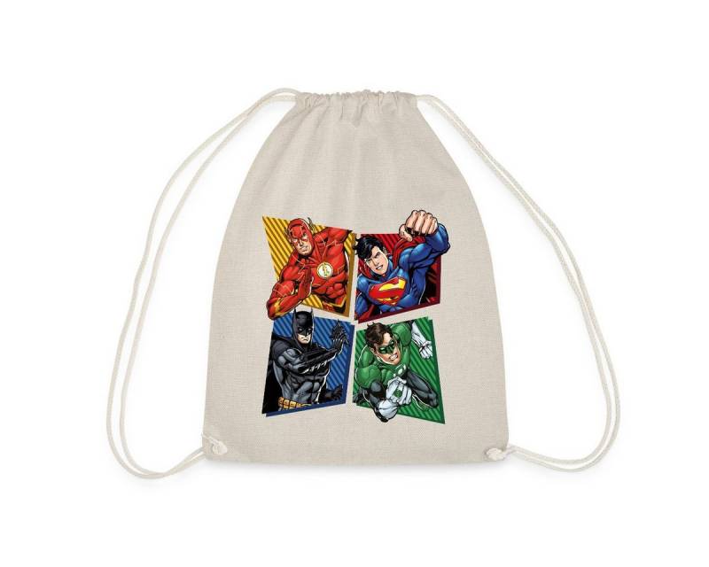 Spreadshirt Turnbeutel DC Comics Justice League Superhelden Turnbeutel (1-tlg) von Spreadshirt