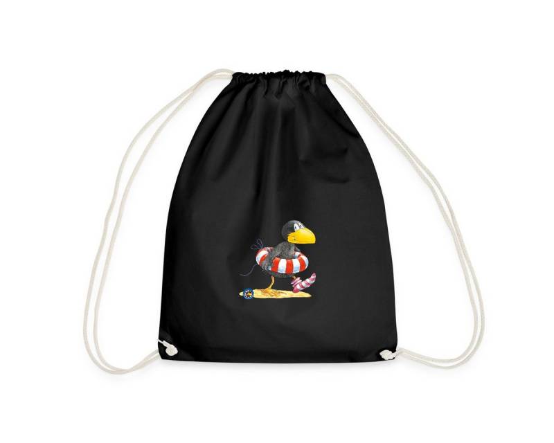 Spreadshirt Turnbeutel Der kleine Rabe Socke mit Schwimmreifen Turnbeutel (1-tlg) von Spreadshirt