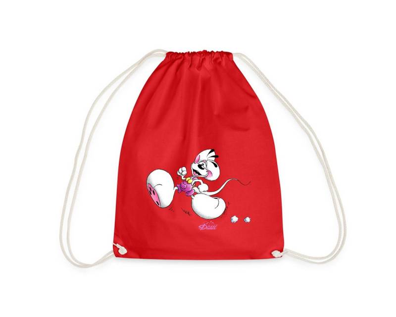 Spreadshirt Turnbeutel Diddl Rennt Diddlmaus Geht Laufen Turnbeutel (1-tlg) von Spreadshirt