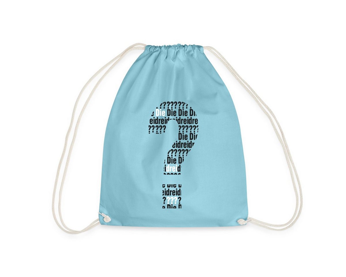 Spreadshirt Turnbeutel Die Drei Fragezeichen Kids Logo Schwarz Weiß Turnbeutel (1-tlg) von Spreadshirt