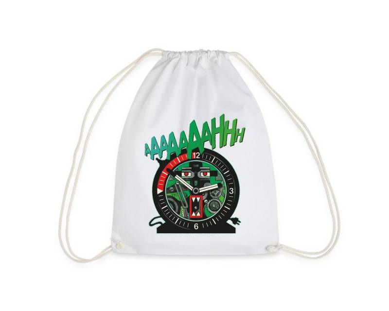 Spreadshirt Turnbeutel Die Drei Fragezeichen Und Der Seltsame Wecker Turnbeutel (1-tlg) von Spreadshirt