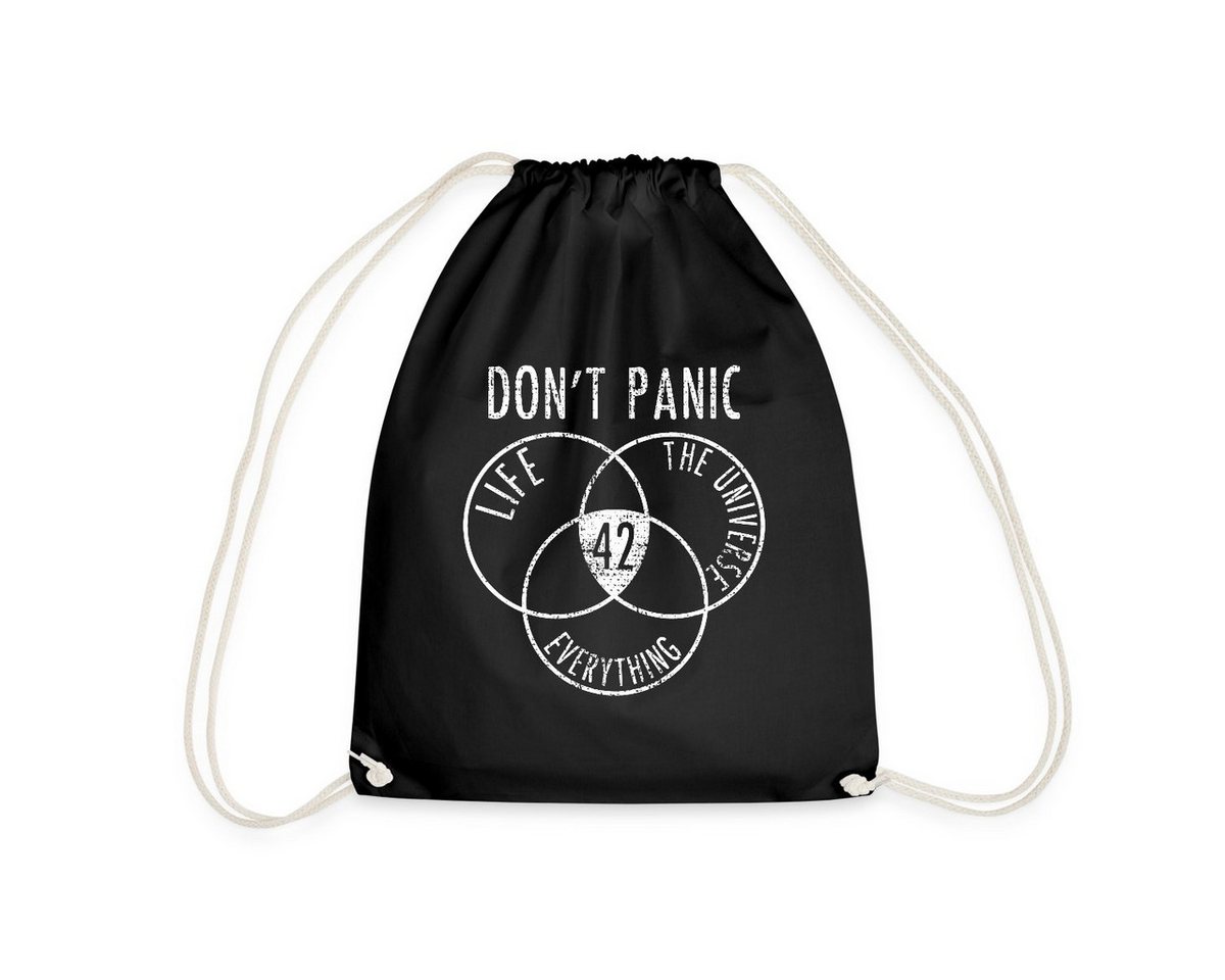 Spreadshirt Turnbeutel Don't Panic The Answer is 42 Turnbeutel (1-tlg) von Spreadshirt