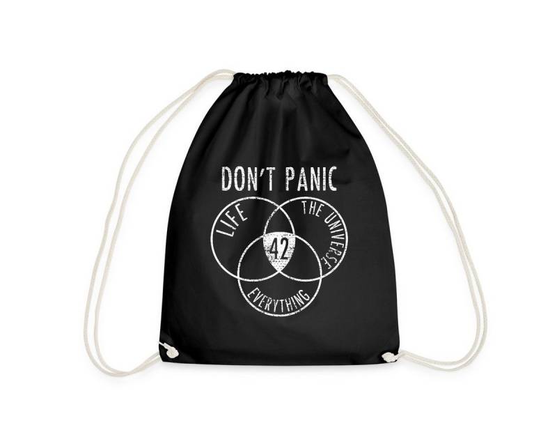 Spreadshirt Turnbeutel Don't Panic The Answer is 42 Turnbeutel (1-tlg) von Spreadshirt