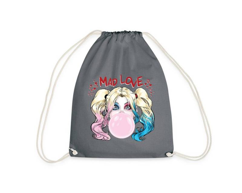 Spreadshirt Turnbeutel Harley Quinn Mad Love Bubblegum Turnbeutel (1-tlg) von Spreadshirt