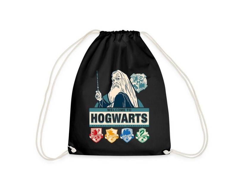 Spreadshirt Turnbeutel Harry Potter Dumbledore Willkommen In Hogwarts Turnbeutel (1-tlg) von Spreadshirt