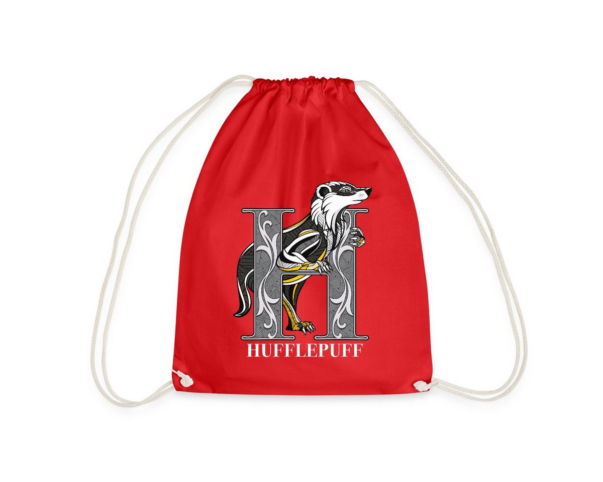 Spreadshirt Turnbeutel Harry Potter Hufflepuff Gold monochrom Turnbeutel (1-tlg) von Spreadshirt