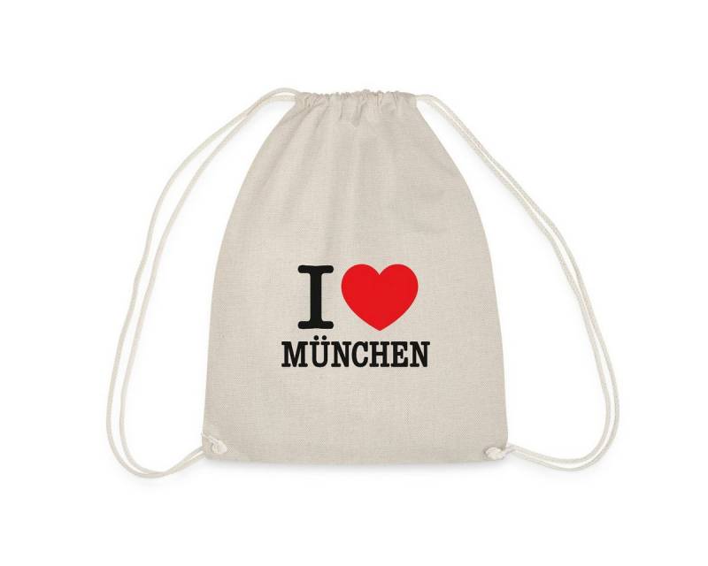 Spreadshirt Turnbeutel I Love München Herz Bayern Munich Turnbeutel (1-tlg) von Spreadshirt