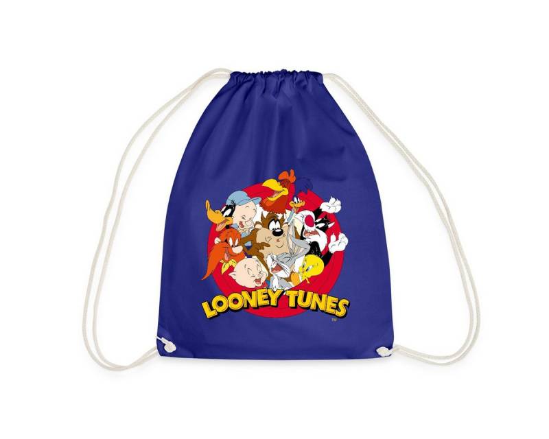 Spreadshirt Turnbeutel Looney Tunes Bugs Bunny Logo Gruppenbild Turnbeutel (1-tlg) von Spreadshirt