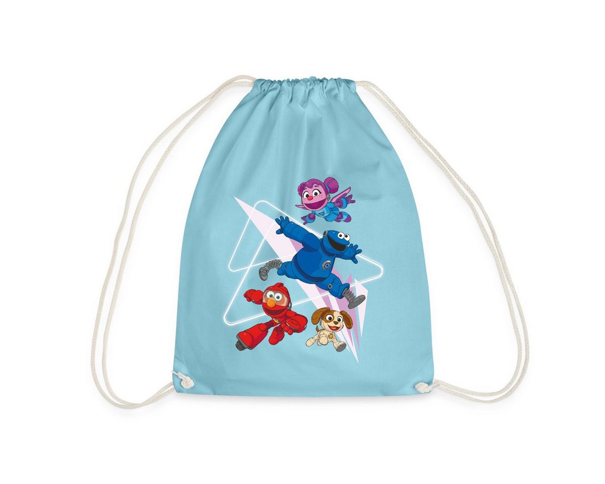 Spreadshirt Turnbeutel Mecha Builders Elmo Cookie Und Abby Kinderhelden Design Turnbeutel (1-tlg) von Spreadshirt