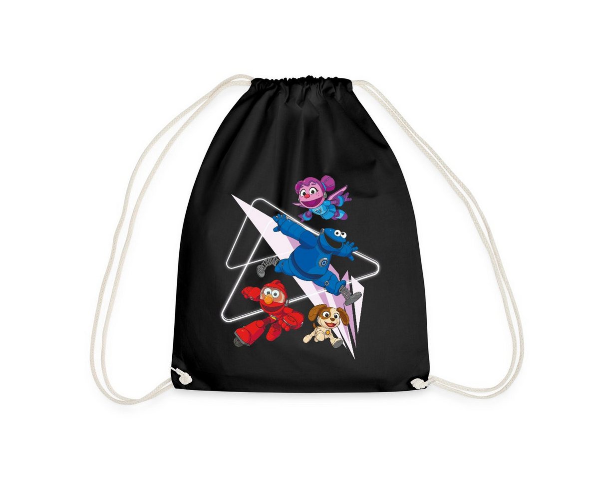 Spreadshirt Turnbeutel Mecha Builders Elmo Cookie Und Abby Kinderhelden Design Turnbeutel (1-tlg) von Spreadshirt