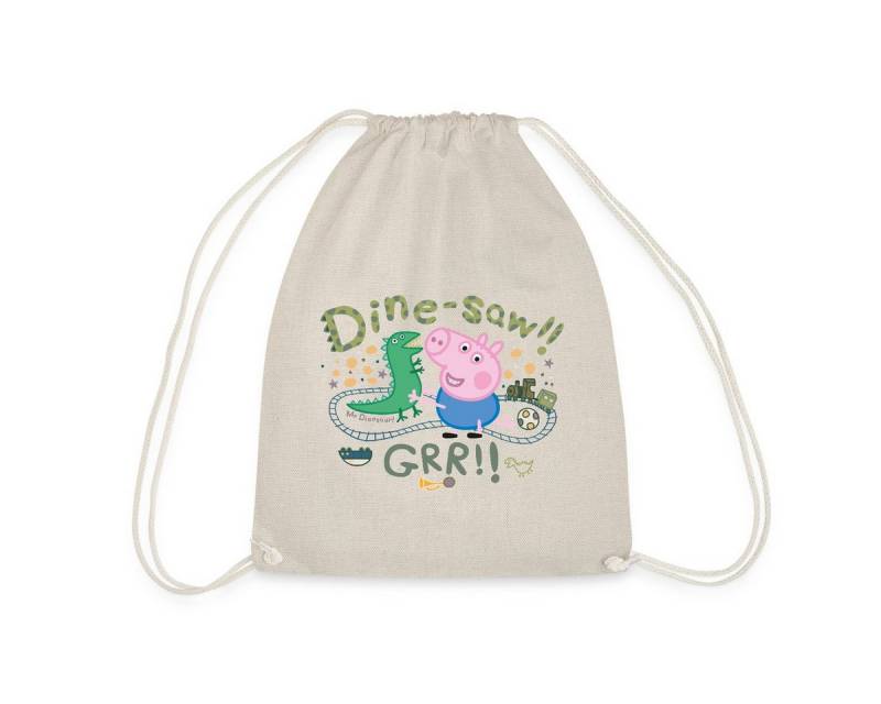 Spreadshirt Turnbeutel Peppa Wutz Dine-Saw Dino Dinosaurier Turnbeutel (1-tlg) von Spreadshirt