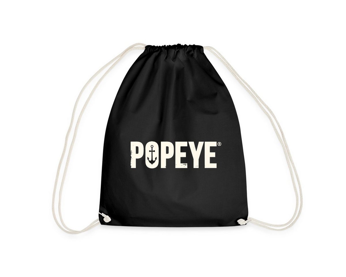 Spreadshirt Turnbeutel Popeye Weißes Logo Turnbeutel (1-tlg) von Spreadshirt