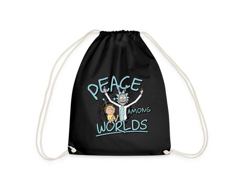Spreadshirt Turnbeutel Rick & Morty Peace Among Worlds Turnbeutel (1-tlg) von Spreadshirt
