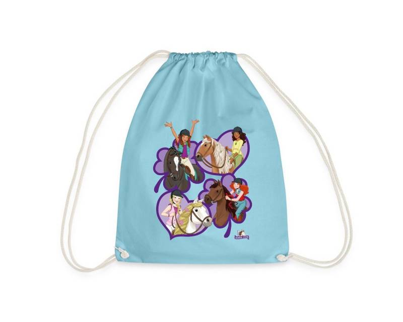 Spreadshirt Turnbeutel Schleich Horse Club Sofia Lisa Hannah Sarah Herzen Turnbeutel (1-tlg) von Spreadshirt