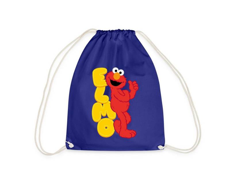 Spreadshirt Turnbeutel Sesamstraße Elmo Mit Schriftzug Turnbeutel (1-tlg) von Spreadshirt