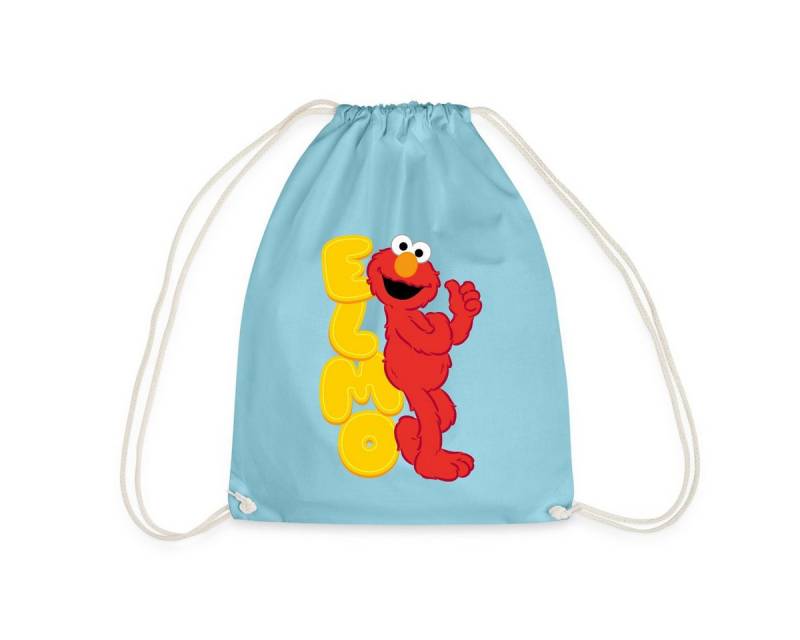 Spreadshirt Turnbeutel Sesamstraße Elmo Mit Schriftzug Turnbeutel (1-tlg) von Spreadshirt
