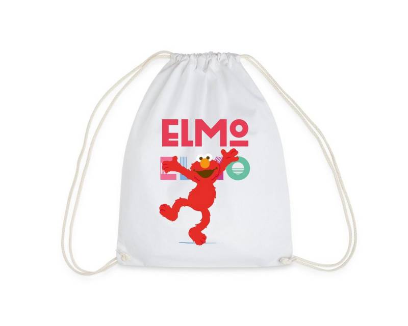 Spreadshirt Turnbeutel Sesamstraße Elmo Springt vor Freude Turnbeutel (1-tlg) von Spreadshirt