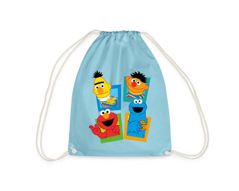 Spreadshirt Turnbeutel Sesamstraße Kacheln Ernie und Bert Turnbeutel (1-tlg) von Spreadshirt