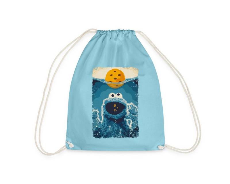 Spreadshirt Turnbeutel Sesamstraße Krümelmonster Hai Turnbeutel (1-tlg) von Spreadshirt